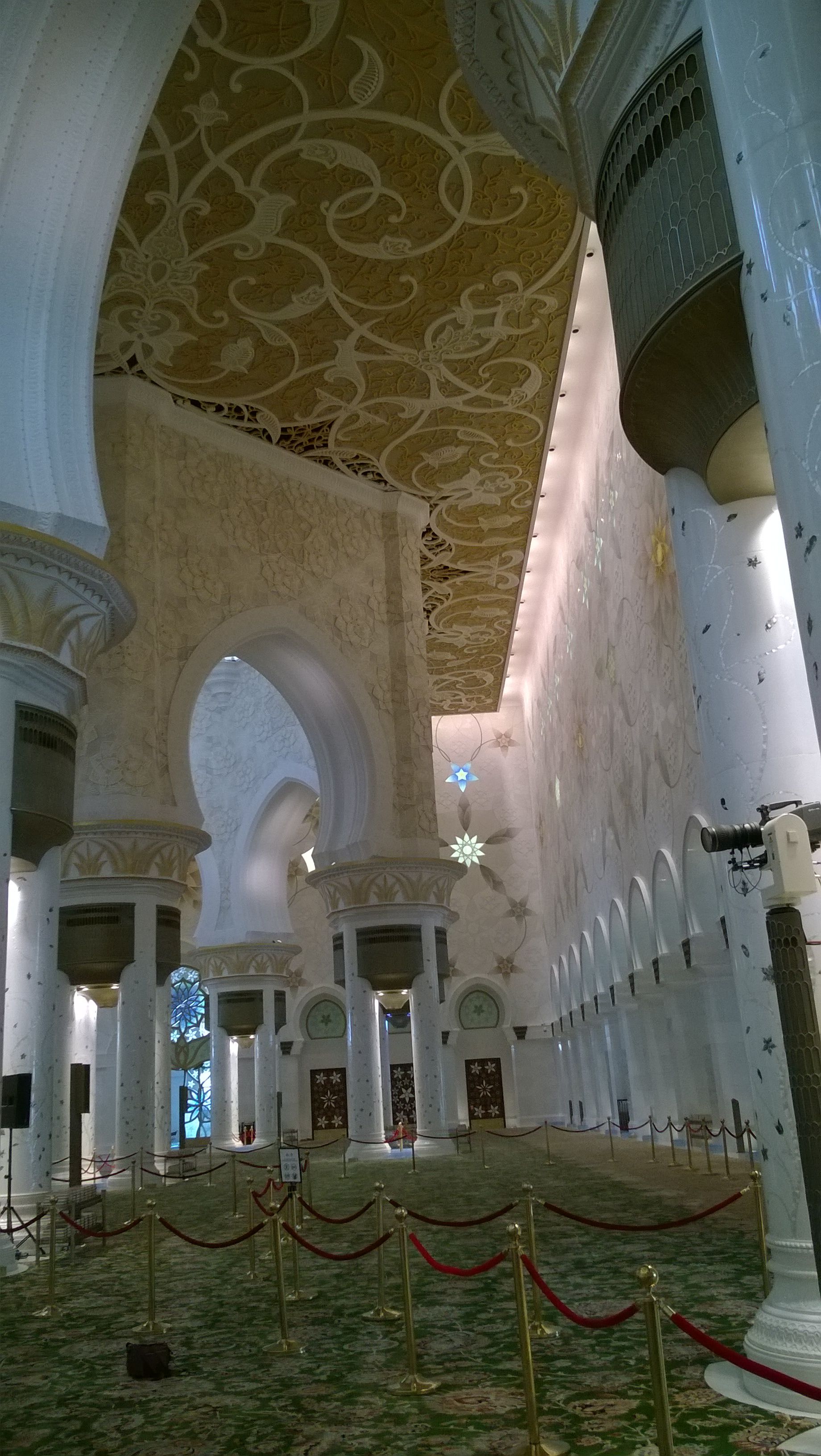 Interior -Mezquita Abu Dhabi