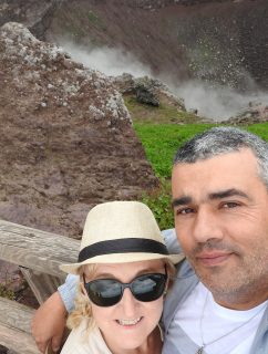 Cráter del volcán Vesubio