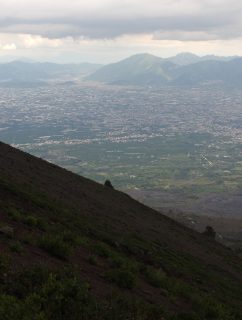 Vista de Pompeya desde el Vesubio